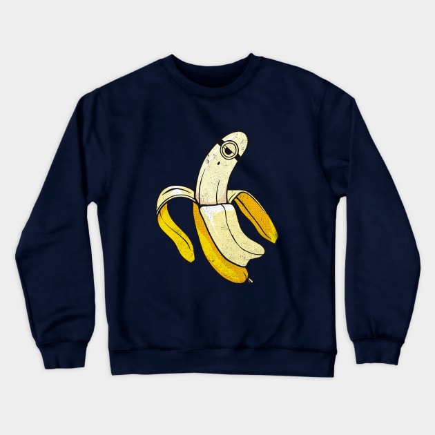 Banana Minion Ghost Crewneck Sweatshirt by Elefunk